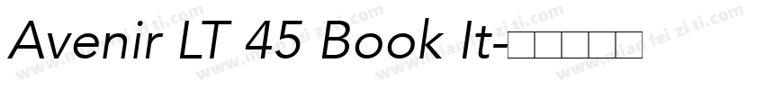 Avenir LT 45 Book It字体转换